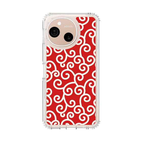 スリムプロテクションケース［ 唐草模様 - Red ］