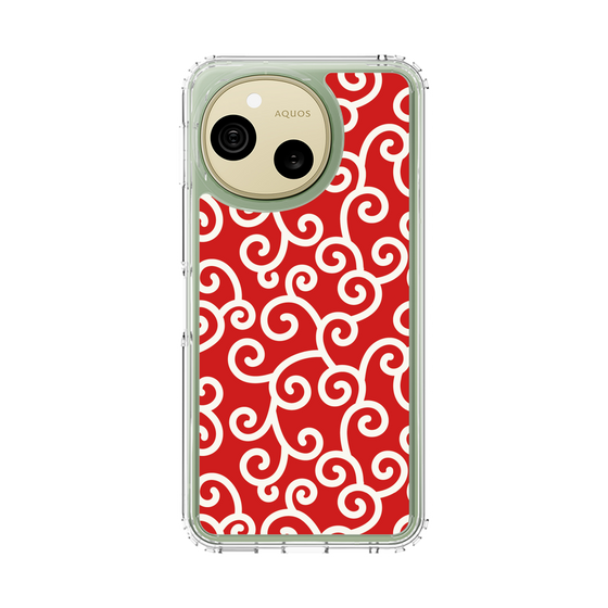 スリムプロテクションケース［ 唐草模様 - Red ］