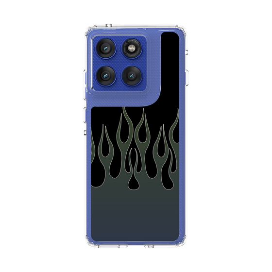 スリムプロテクションケース［ 炎 - Blue ］