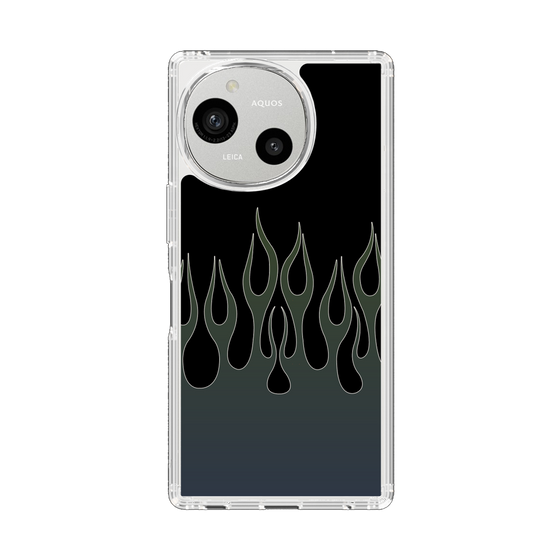 スリムプロテクションケース［ 炎 - Blue ］