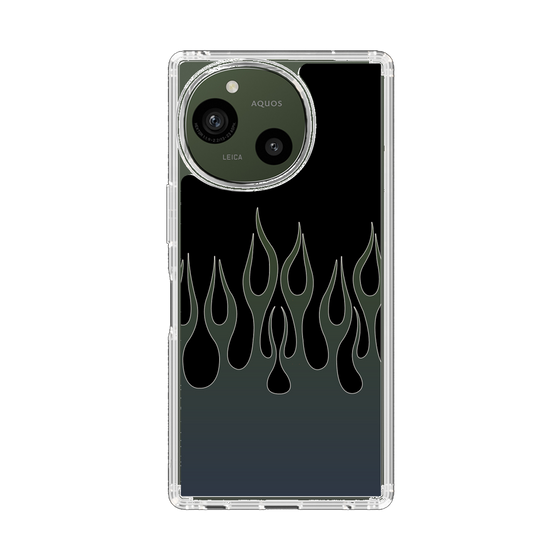 スリムプロテクションケース［ 炎 - Blue ］