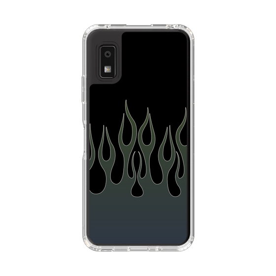 スリムプロテクションケース［ 炎 - Blue ］