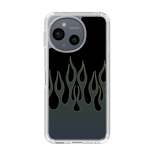 スリムプロテクションケース［ 炎 - Blue ］