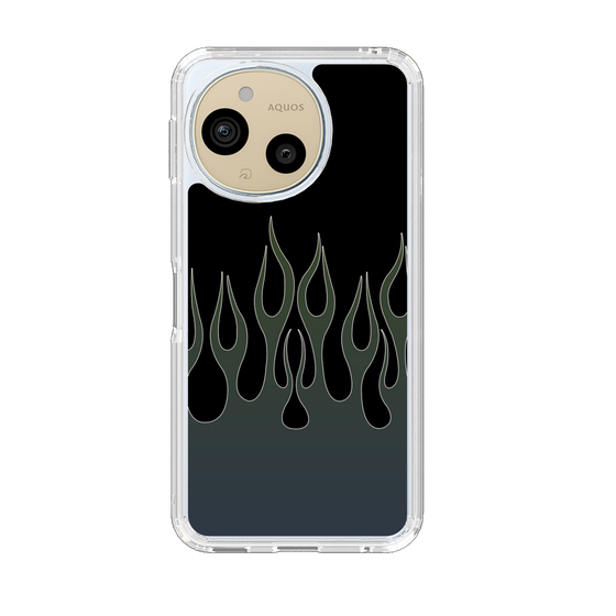 スリムプロテクションケース［ 炎 - Blue ］