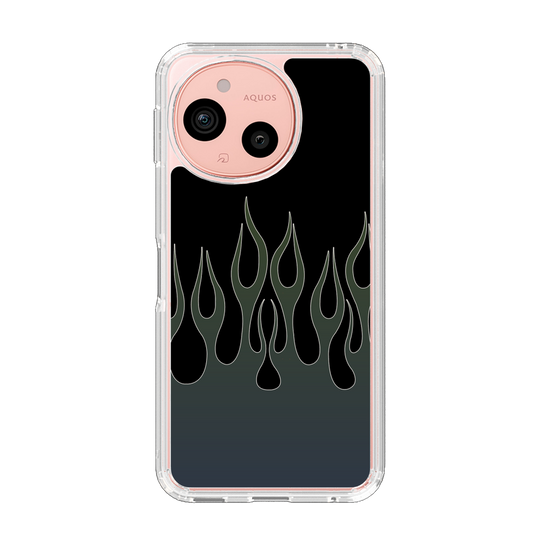 スリムプロテクションケース［ 炎 - Blue ］