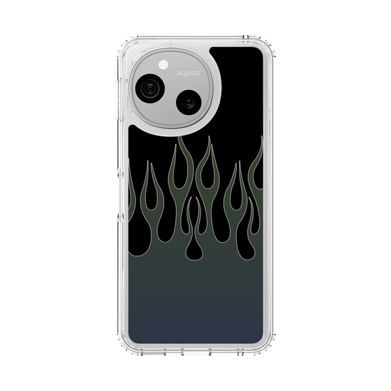 スリムプロテクションケース［ 炎 - Blue ］