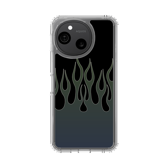 スリムプロテクションケース［ 炎 - Blue ］