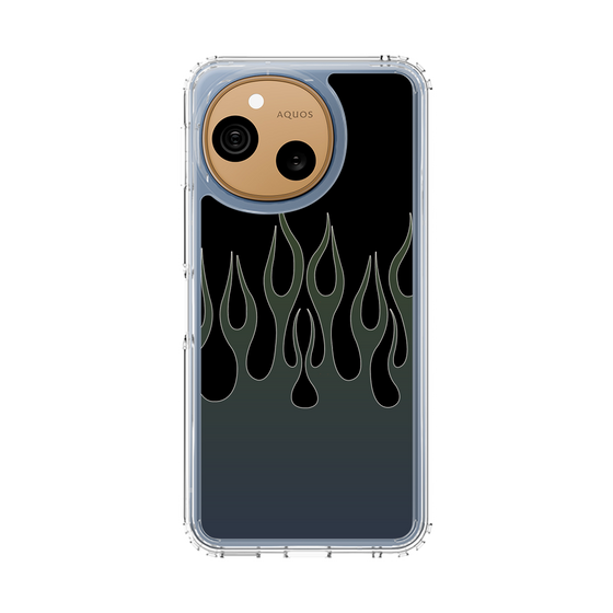 スリムプロテクションケース［ 炎 - Blue ］