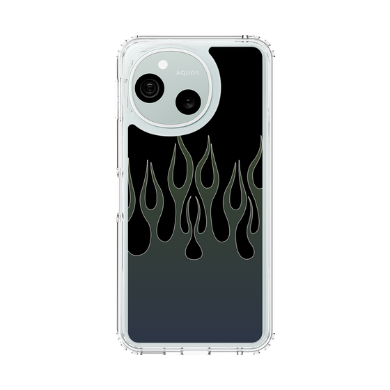 スリムプロテクションケース［ 炎 - Blue ］