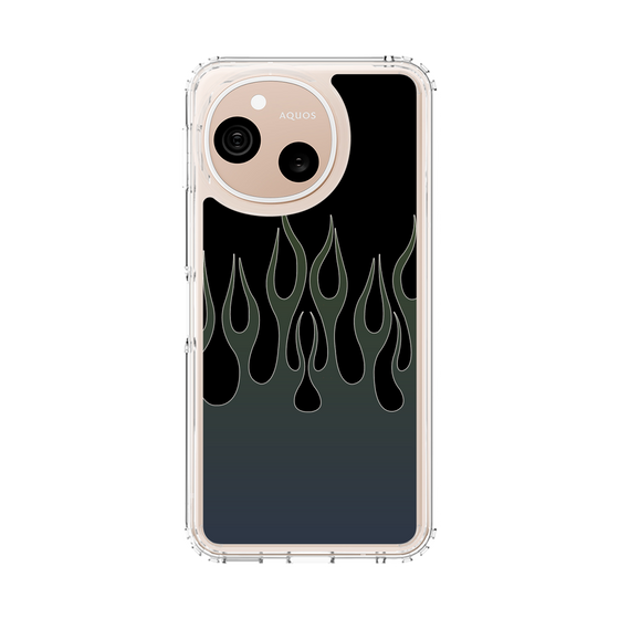 スリムプロテクションケース［ 炎 - Blue ］