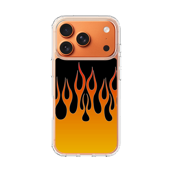 スリムプロテクションケース［ 炎 - Orange ］