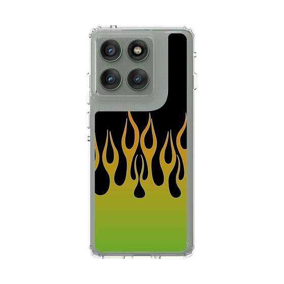 スリムプロテクションケース［ 炎 - Green ］