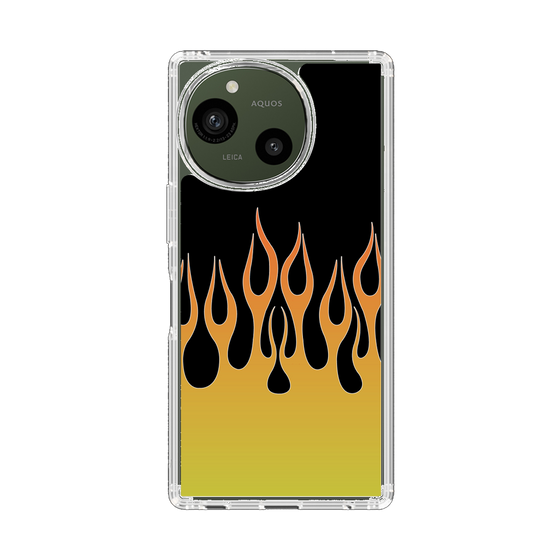 スリムプロテクションケース［ 炎 - Yellow ］