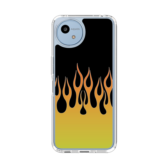 スリムプロテクションケース［ 炎 - Yellow ］