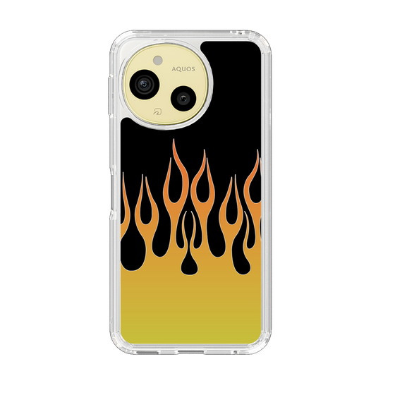 スリムプロテクションケース［ 炎 - Yellow ］