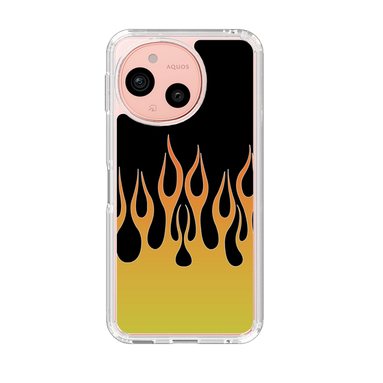 スリムプロテクションケース［ 炎 - Yellow ］