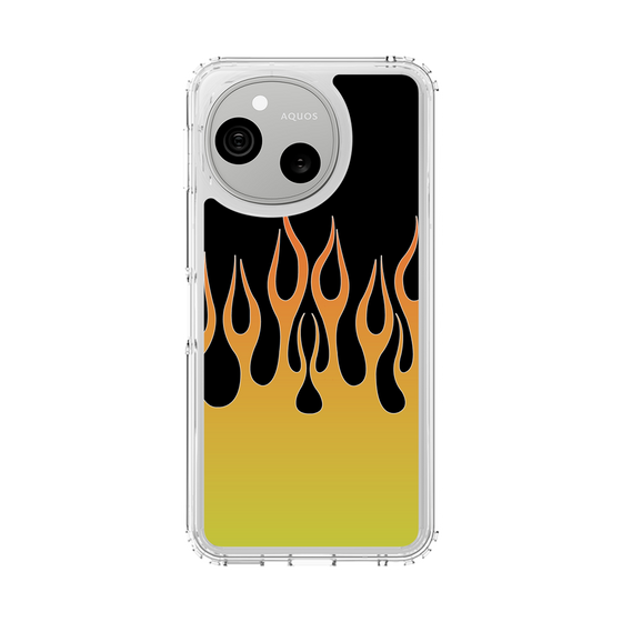スリムプロテクションケース［ 炎 - Yellow ］