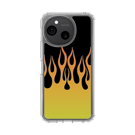 スリムプロテクションケース［ 炎 - Yellow ］