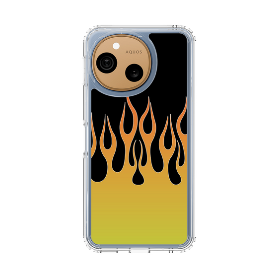 スリムプロテクションケース［ 炎 - Yellow ］