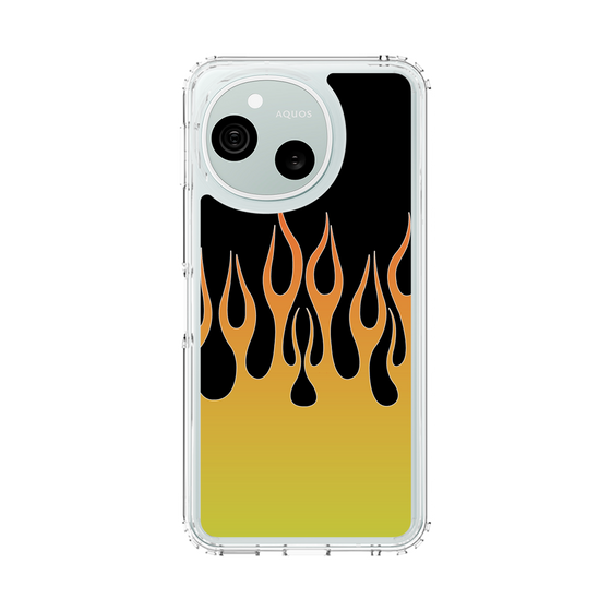 スリムプロテクションケース［ 炎 - Yellow ］