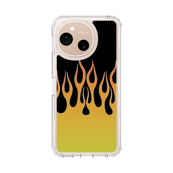 スリムプロテクションケース［ 炎 - Yellow ］