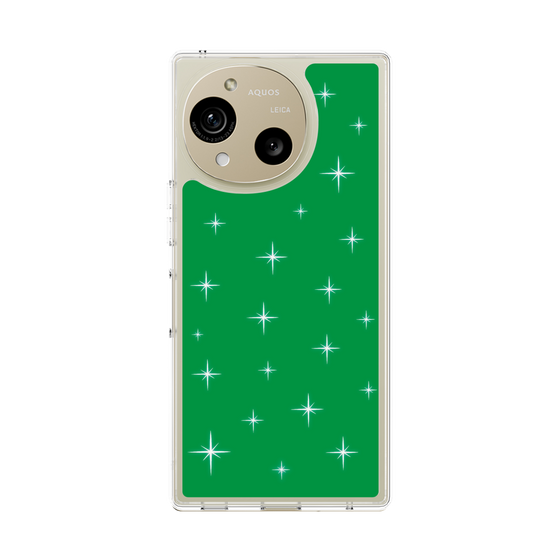 スリムプロテクションケース［ Glitter - Green ］