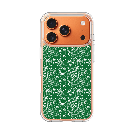スリムプロテクションケース［ ペイズリー - Green ］