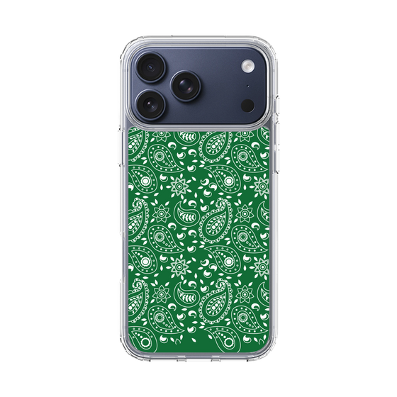 スリムプロテクションケース［ ペイズリー - Green ］