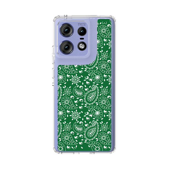 スリムプロテクションケース［ ペイズリー - Green ］