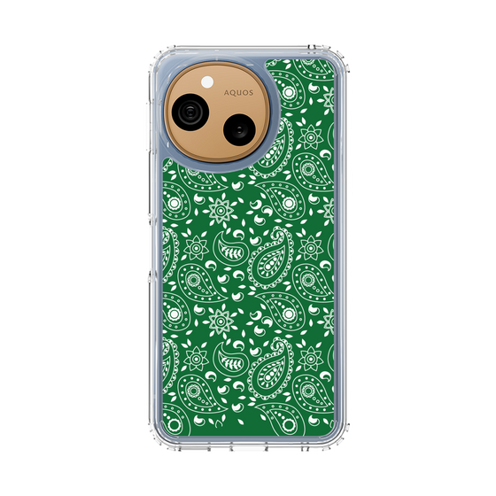 スリムプロテクションケース［ ペイズリー - Green ］