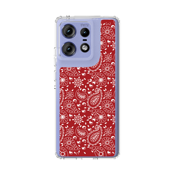 スリムプロテクションケース［ ペイズリー - Red ］