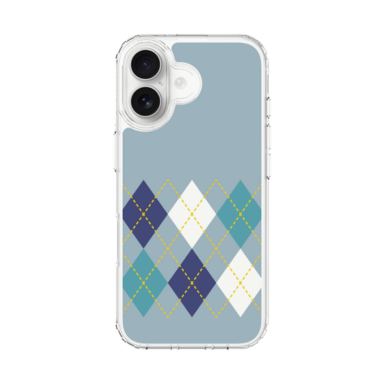スリムプロテクションケース［ Nordic Argyle - Blue ］