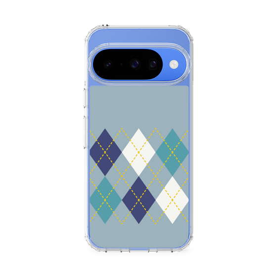 スリムプロテクションケース［ Nordic Argyle - Blue ］