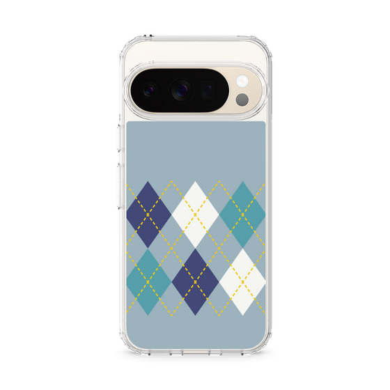 スリムプロテクションケース［ Nordic Argyle - Blue ］