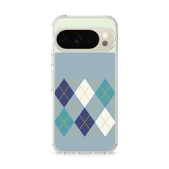 スリムプロテクションケース［ Nordic Argyle - Blue ］