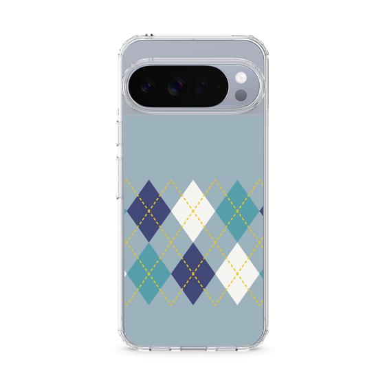 スリムプロテクションケース［ Nordic Argyle - Blue ］