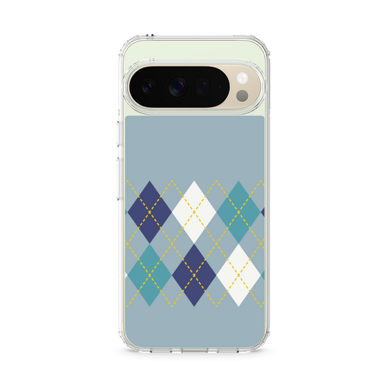 スリムプロテクションケース［ Nordic Argyle - Blue ］