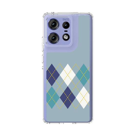 スリムプロテクションケース［ Nordic Argyle - Blue ］