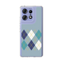 スリムプロテクションケース［ Nordic Argyle - Blue ］