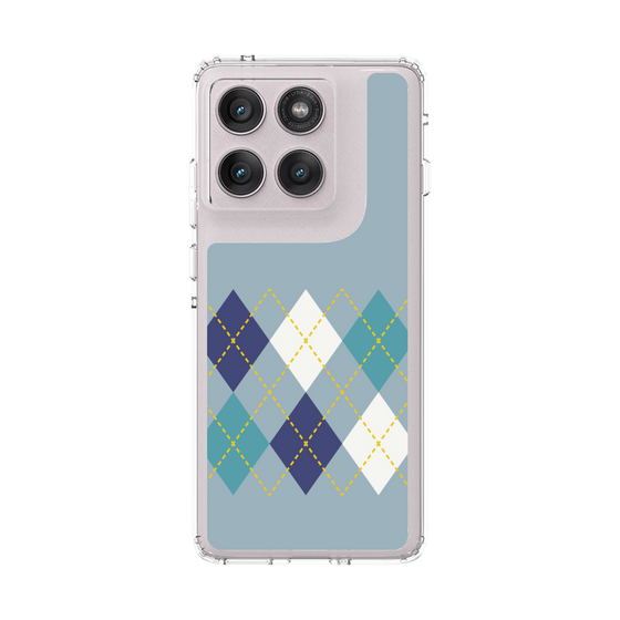 スリムプロテクションケース［ Nordic Argyle - Blue ］