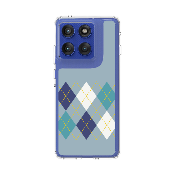 スリムプロテクションケース［ Nordic Argyle - Blue ］