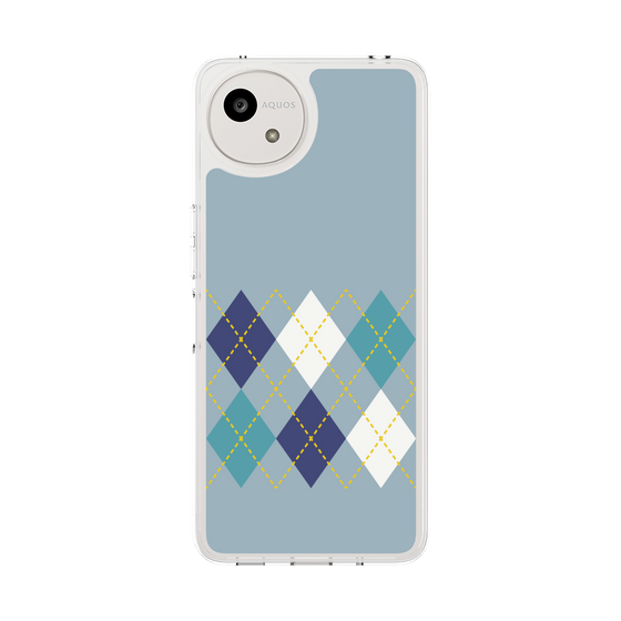 スリムプロテクションケース［ Nordic Argyle - Blue ］