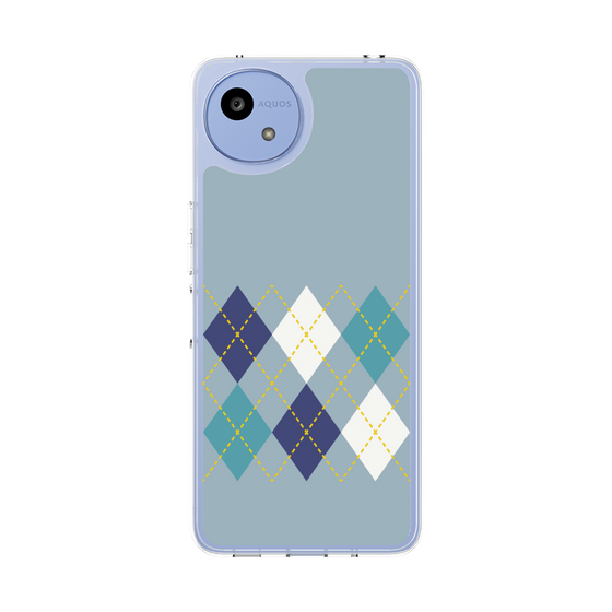 スリムプロテクションケース［ Nordic Argyle - Blue ］