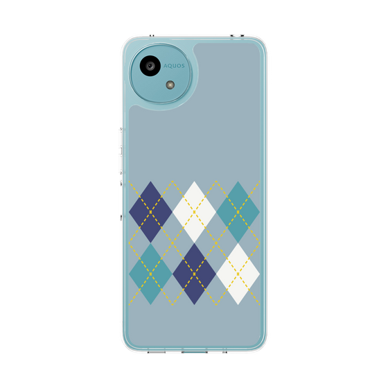 スリムプロテクションケース［ Nordic Argyle - Blue ］