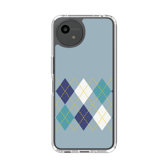 スリムプロテクションケース［ Nordic Argyle - Blue ］