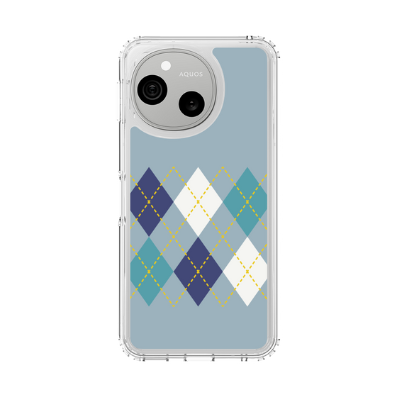 スリムプロテクションケース［ Nordic Argyle - Blue ］