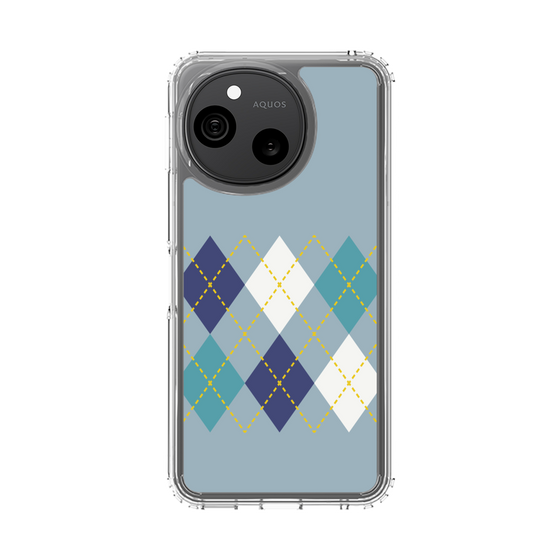 スリムプロテクションケース［ Nordic Argyle - Blue ］