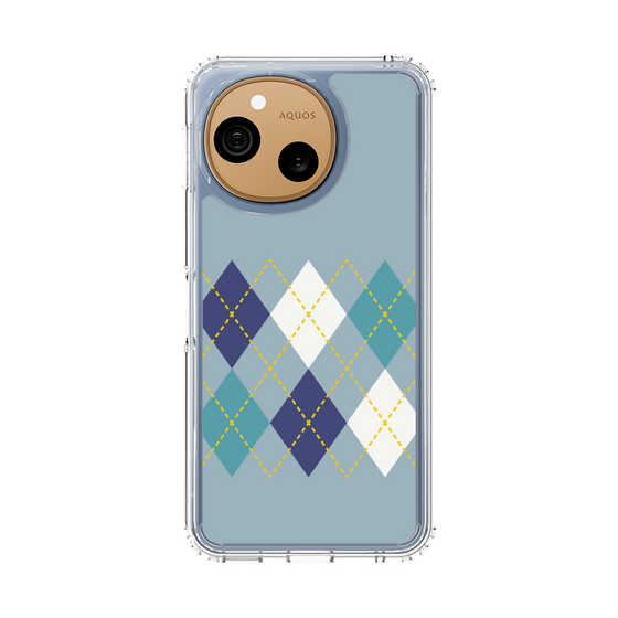スリムプロテクションケース［ Nordic Argyle - Blue ］