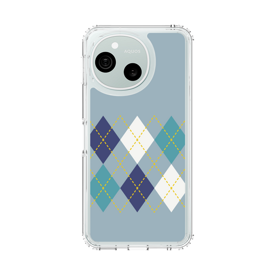 スリムプロテクションケース［ Nordic Argyle - Blue ］