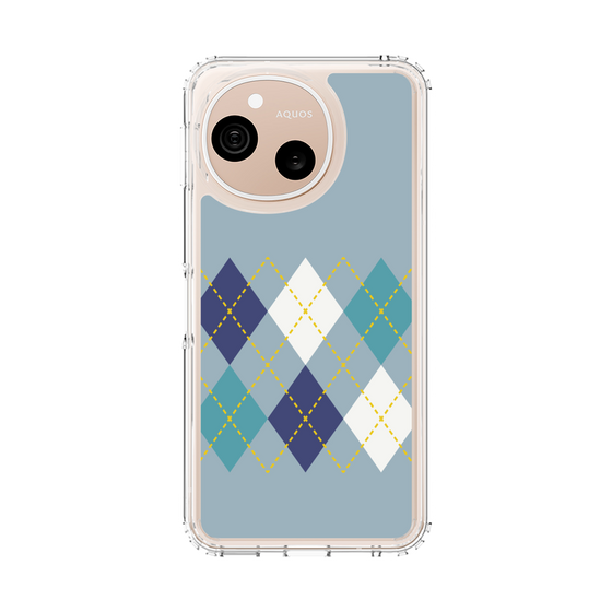 スリムプロテクションケース［ Nordic Argyle - Blue ］
